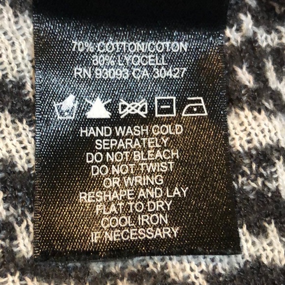 Nic & Zoe Zebra Print Asymmetrical Sweater Poncho Small Medium - Picture 4 of 4